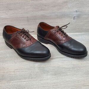 Allen Edmonds Links 2 tone oxford dress shoes